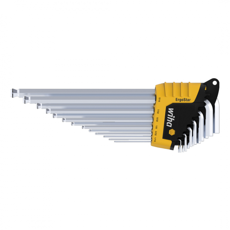 Wiha L key Set in ErgoStar Holder Hexagonal Ball End